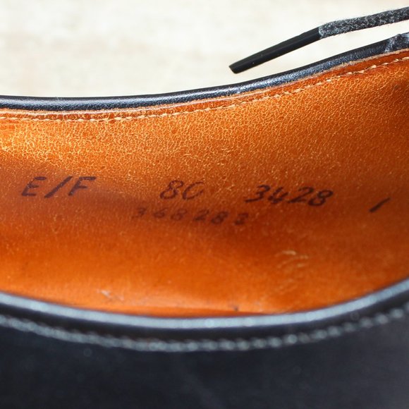 Vintage the Hartt Shoe Black Cap Toe Gunboat Derby - Picture 13 of 14